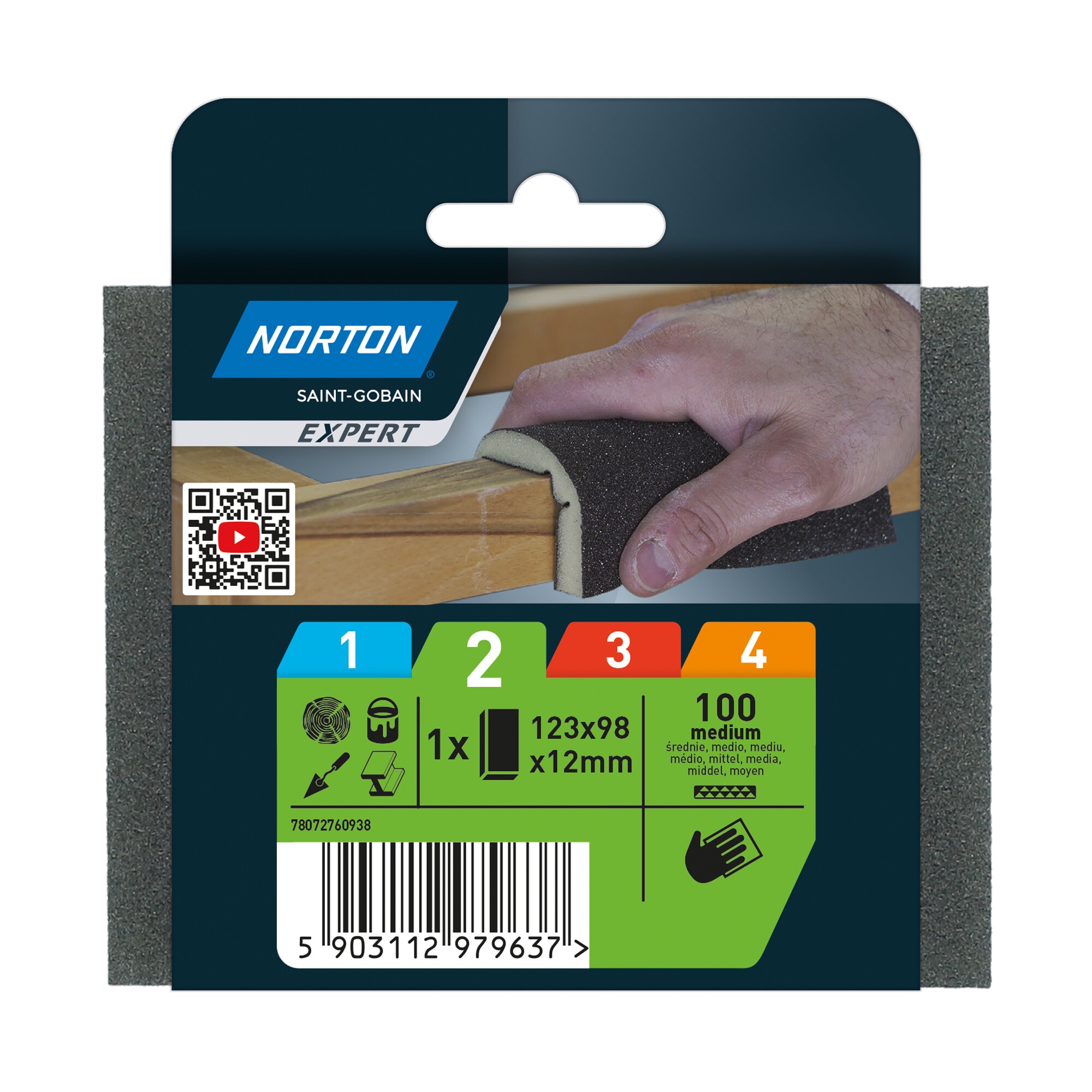 Imagen 0 de Esponja lija 2 Caras para Lijado 123 mm