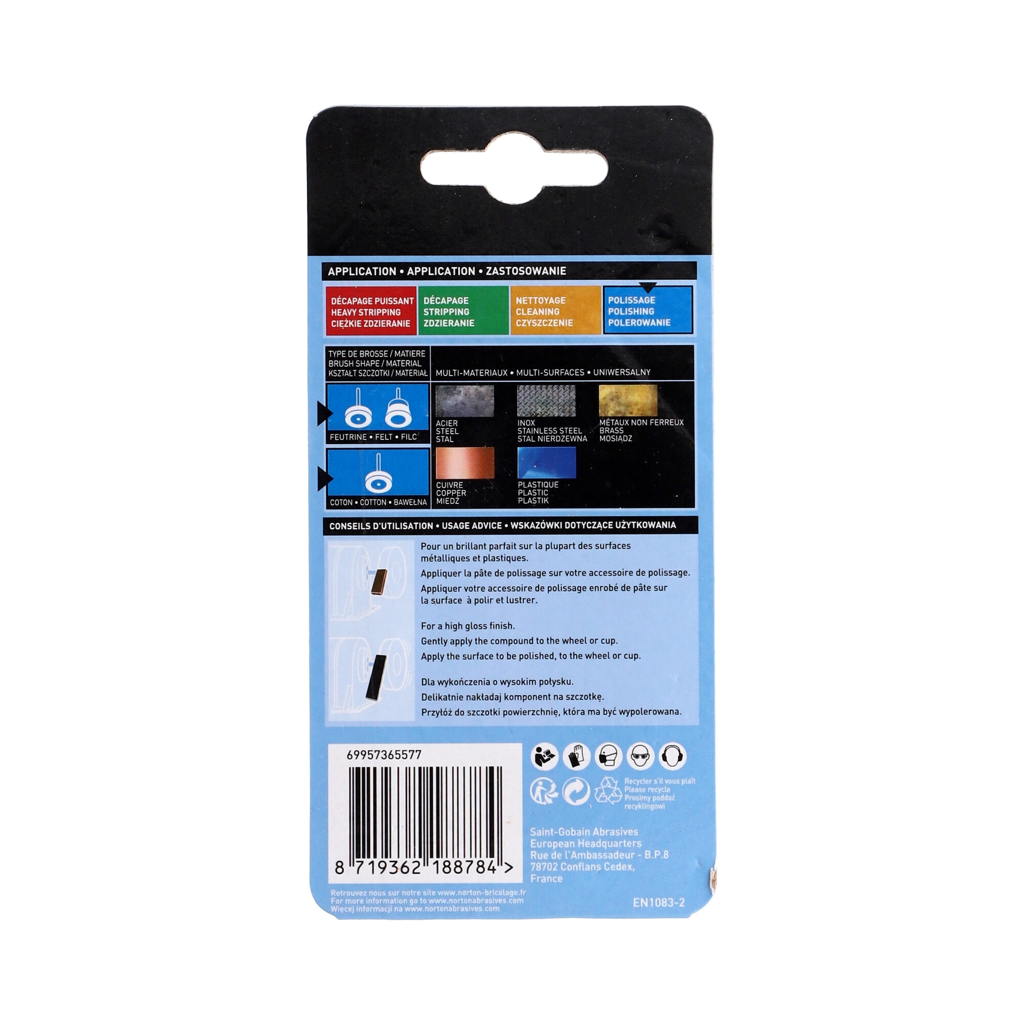 Massa e Composto de Polimento Azul-4