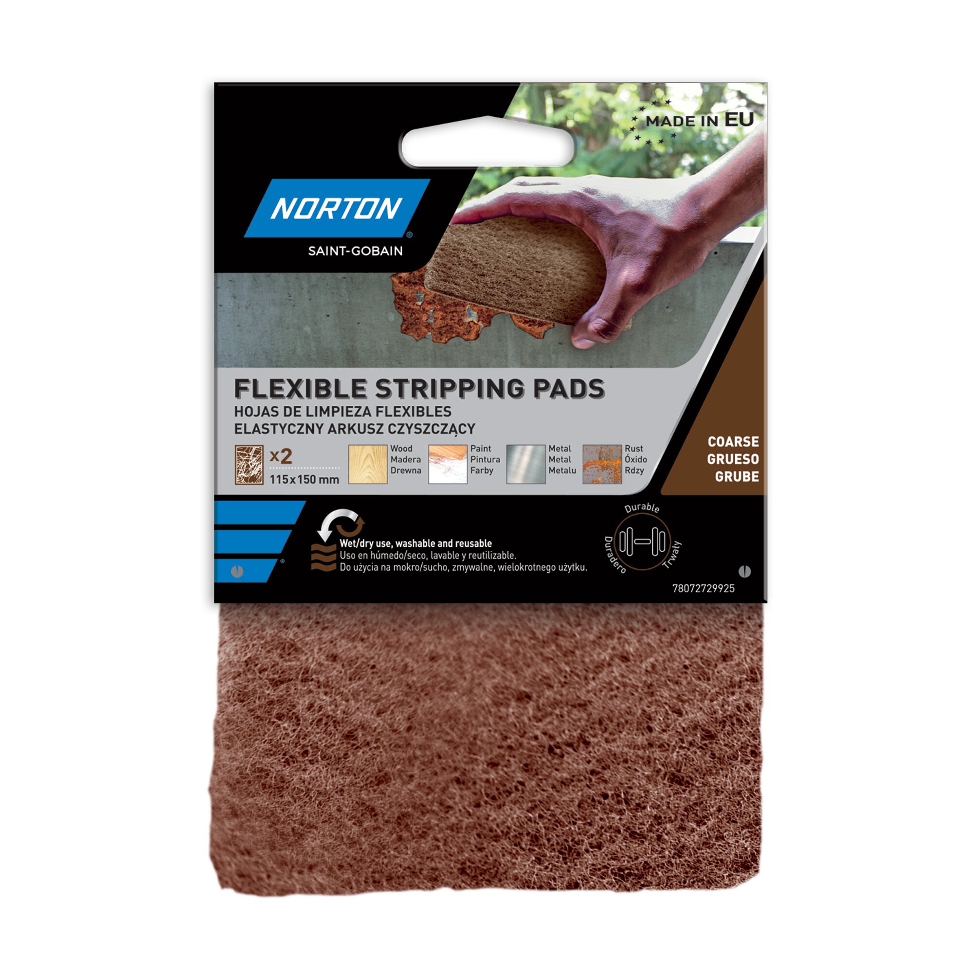 Norton - Hojas de decapado Flexibles 115 x 150 cmm.