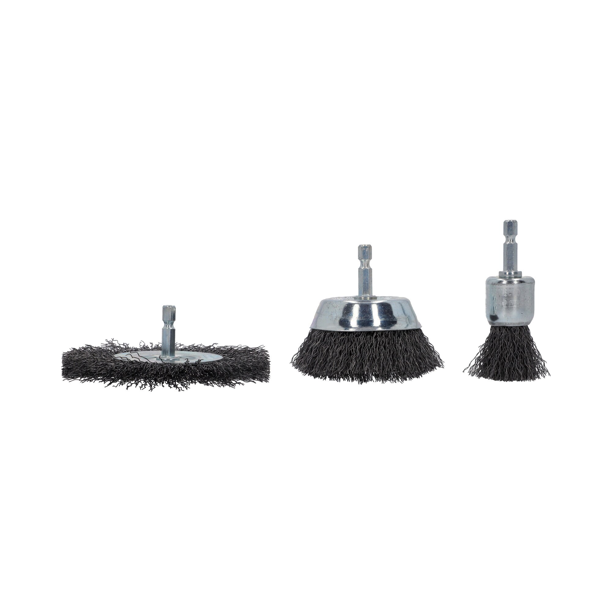 Kit de Cepillos de Alambre Ondulado para decapado de Metal Azul-2