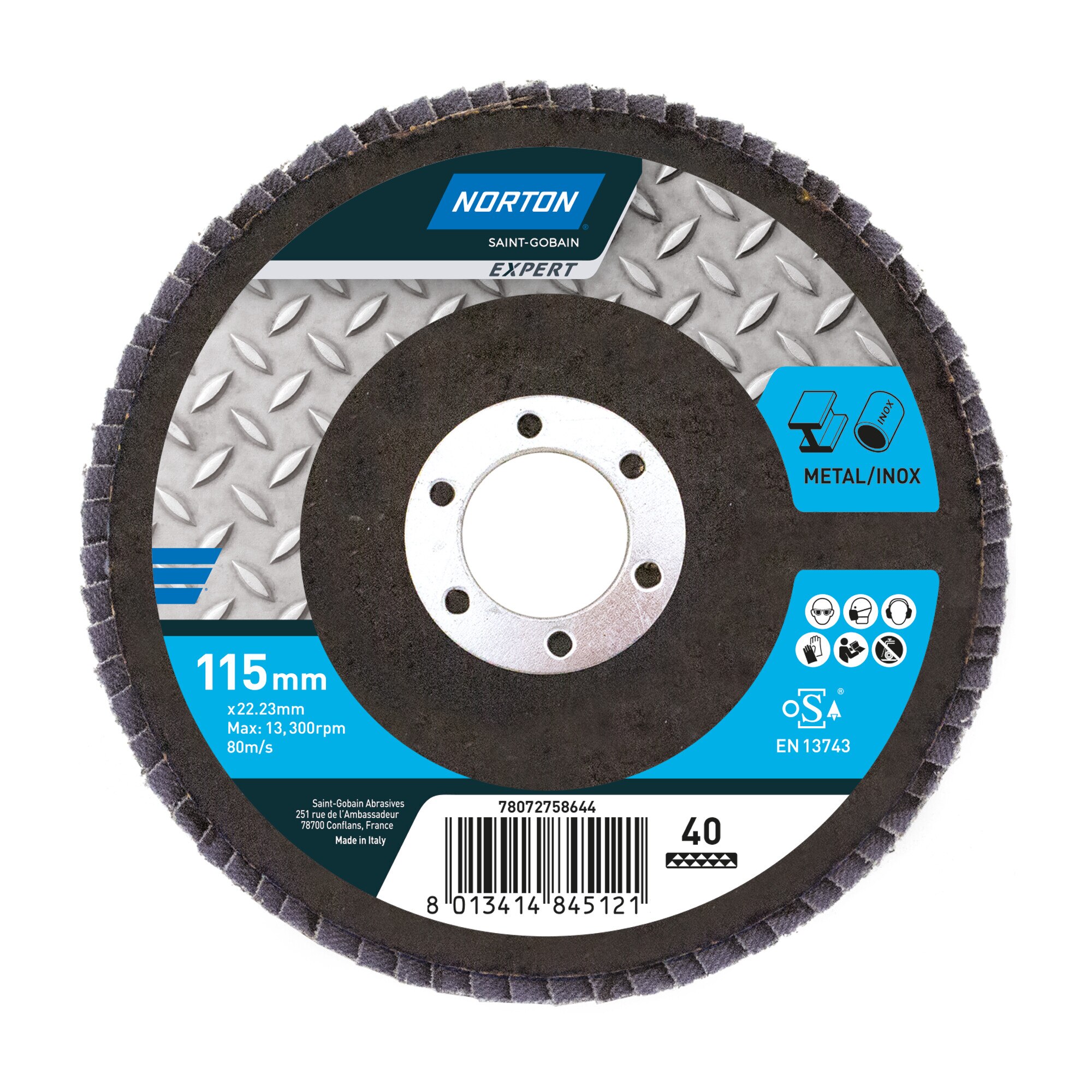 NORTON EXPERT – Disco de Láminas para Decapado Grano 40.