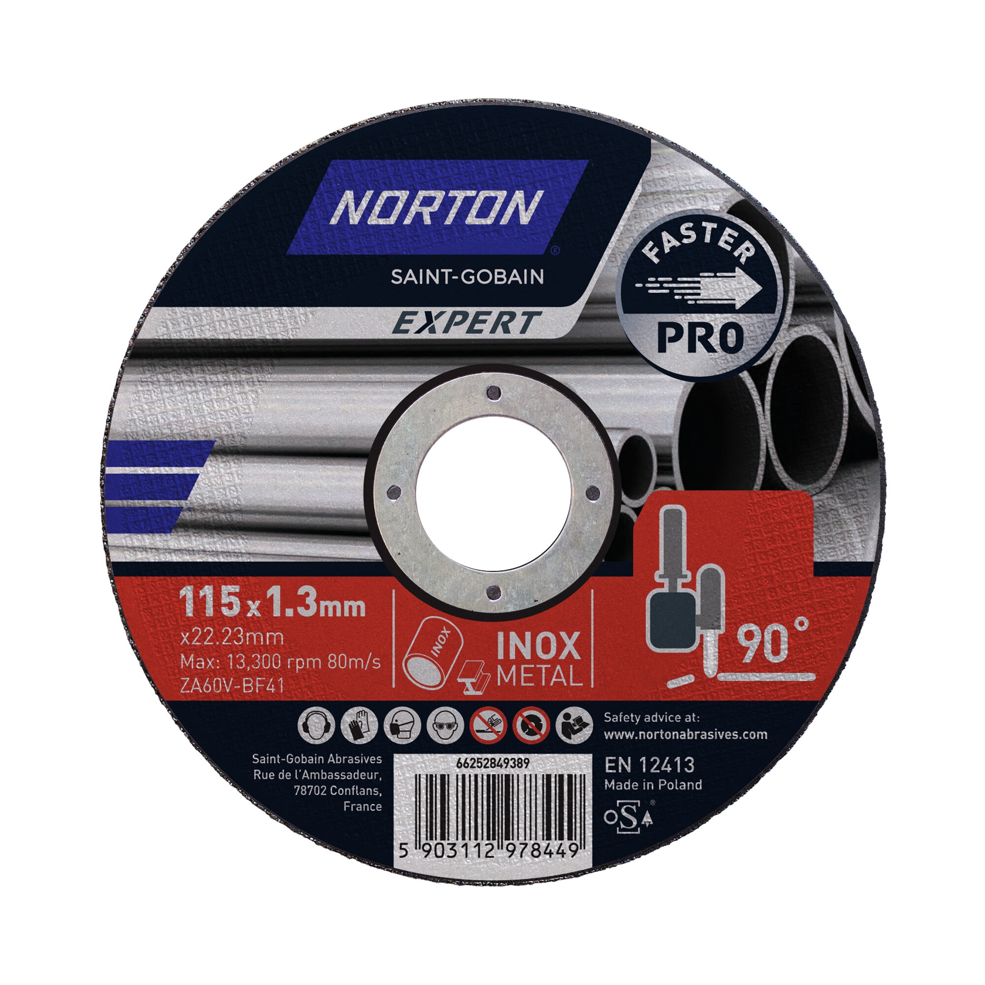 NORTON EXPERT PRO – Discos Pro de Corte Rápido para Acero E Inox.