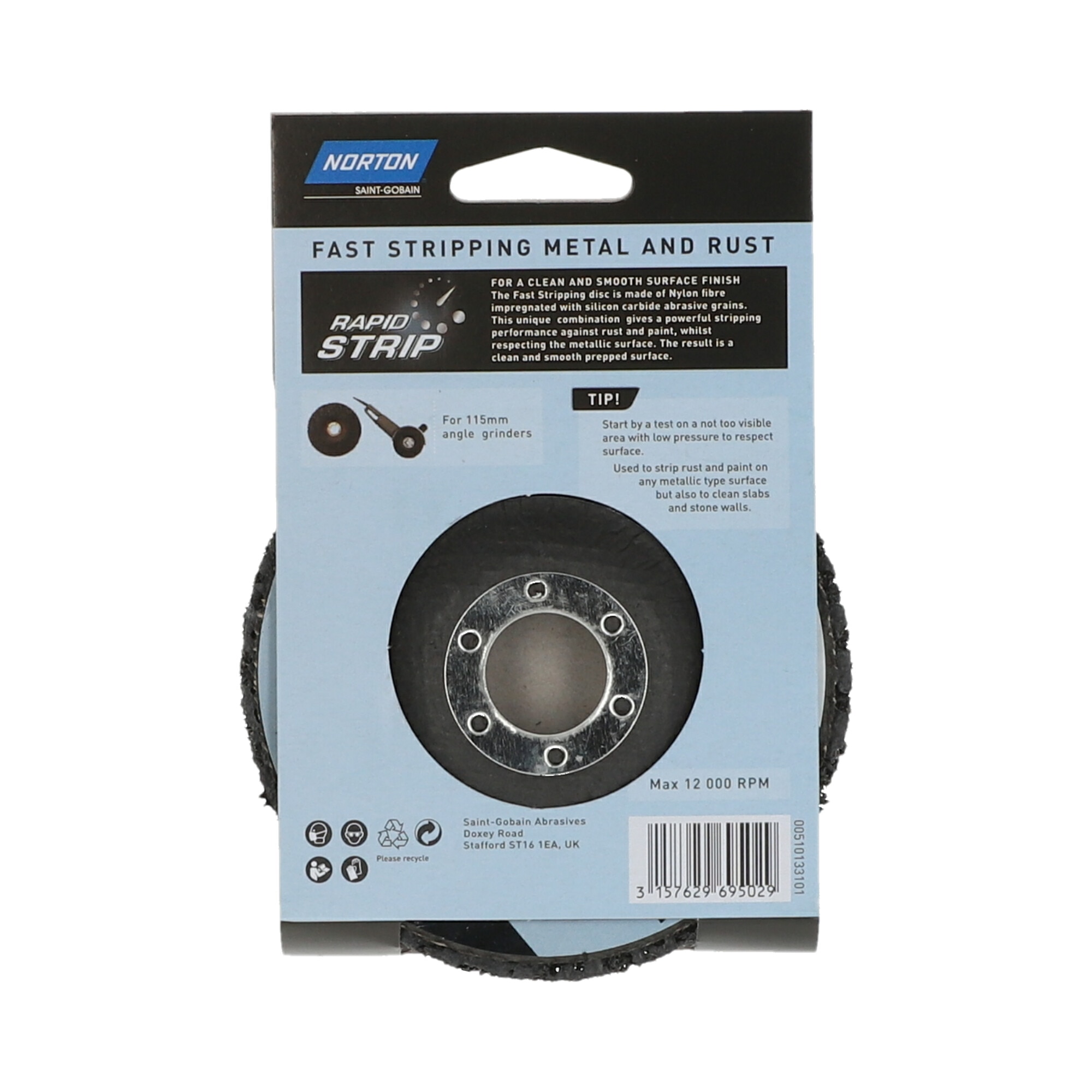 Discos para Metal para Amoladora de Decapagem Azul-5
