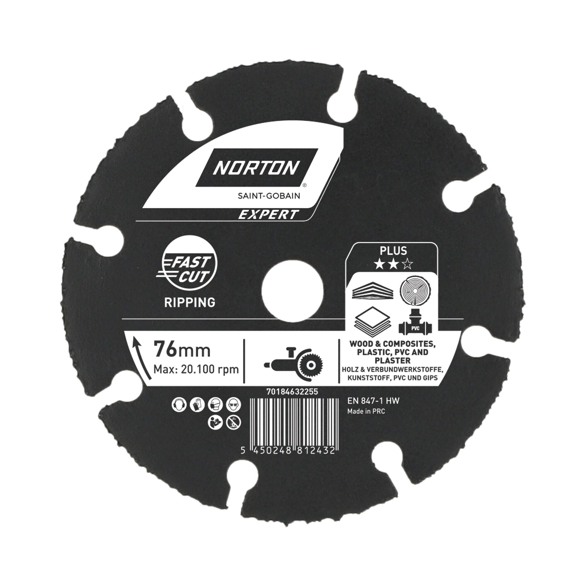 NORTON EXPERT – Discos Diamantados de Corte Multimateriales76 mm.