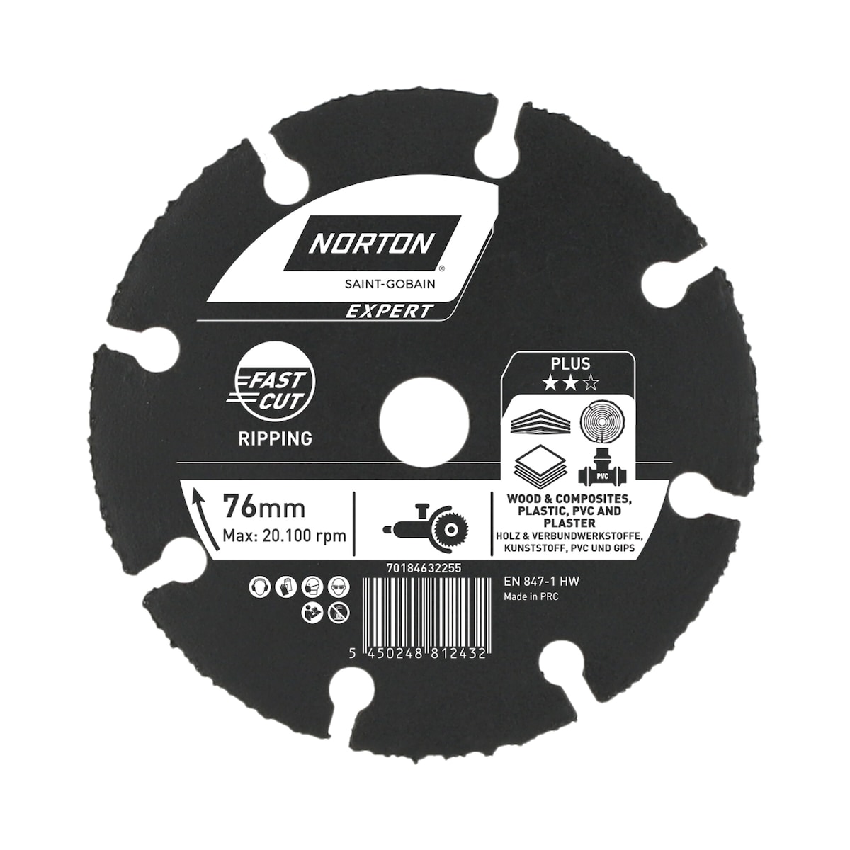 Discos Diamantados de Corte Multimateriales76 mm Azul-1