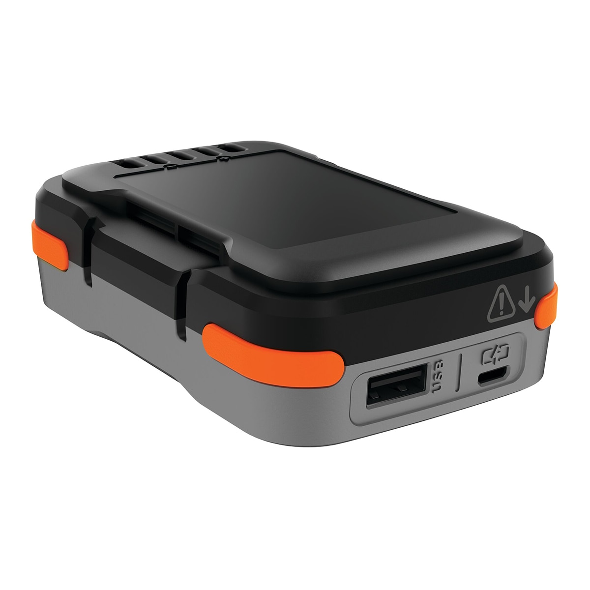 Batería Litio 12V 1,5Ah Carga USB Naranja / Negro-2