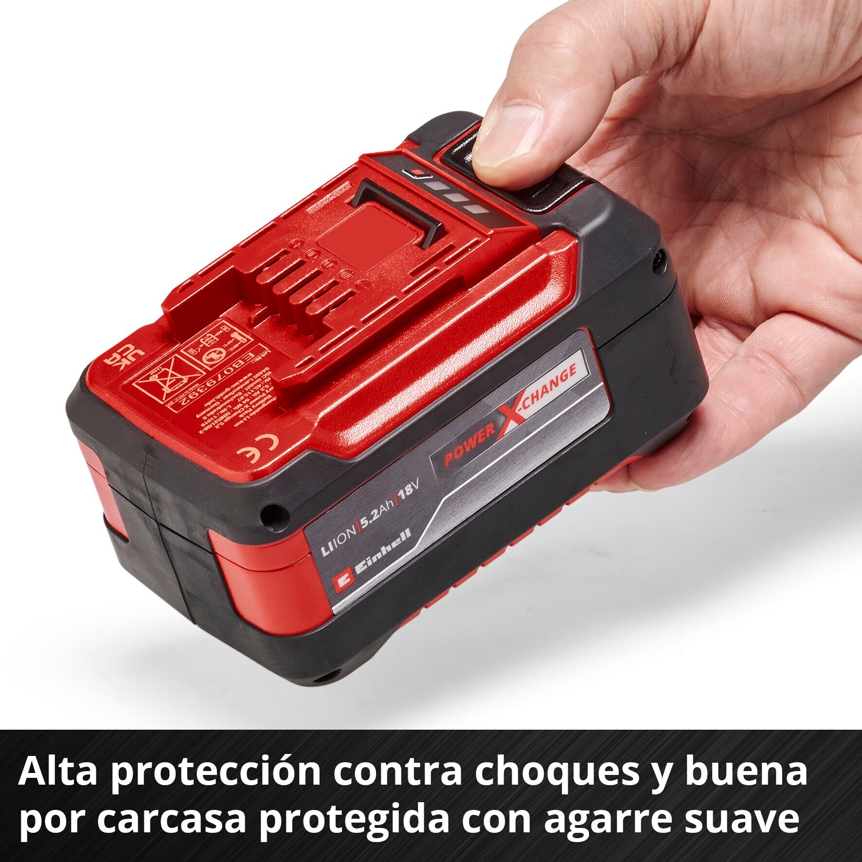 Kit: Cargador Power-X 18V + Barería repuesto 5,2 Ah Rojo-5