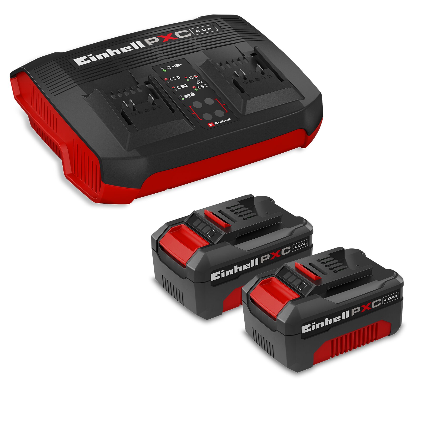 Imagen 0 de Starter Kit  2  baterías x 4.0 Ah  + Cargador doble