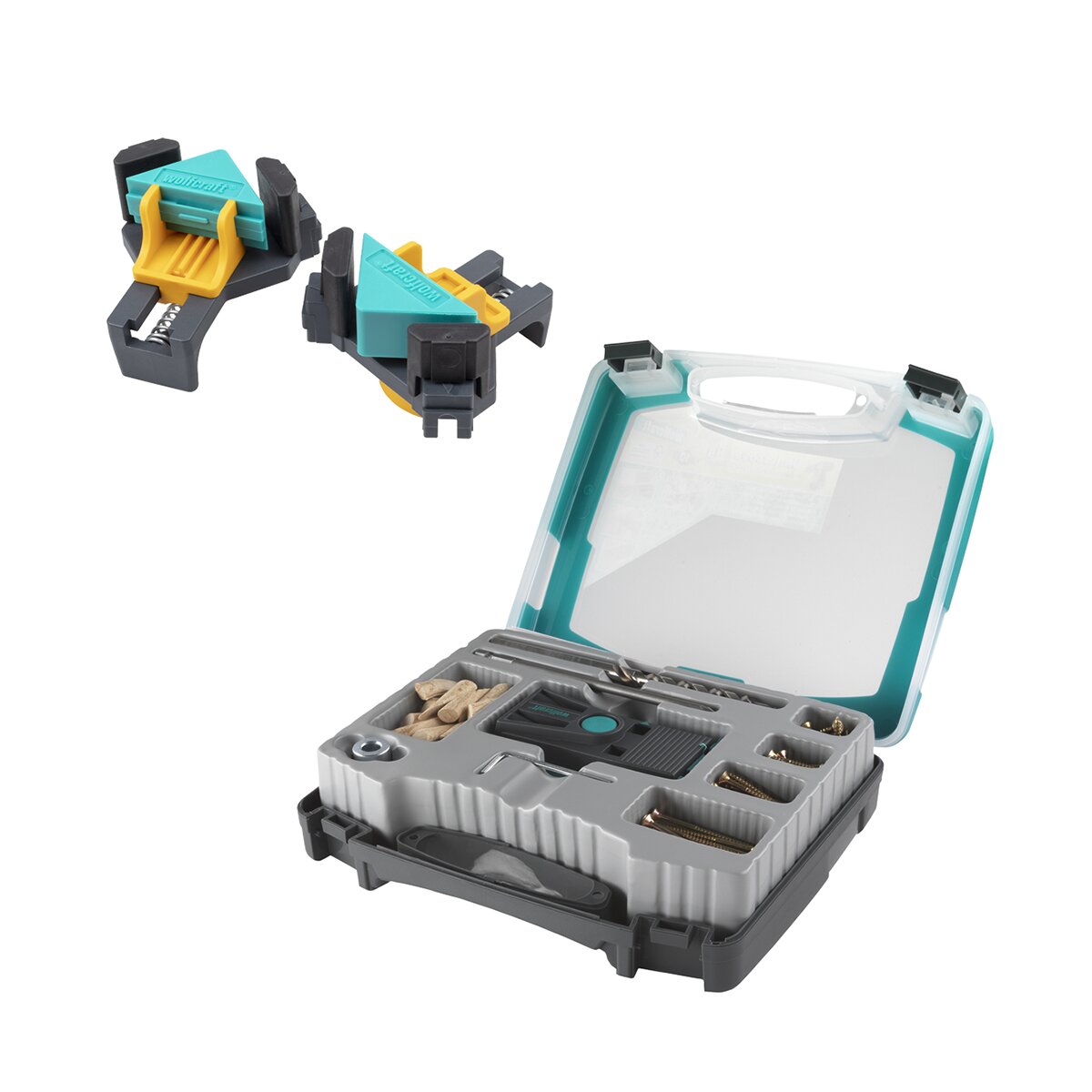 Wolfcraft – Juego Proyecto Uniones Angulares Invisibles.