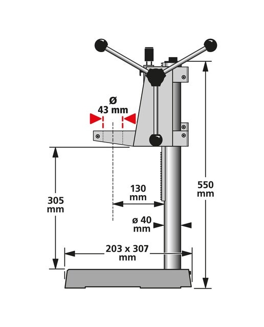 Suporte Vertical para Berbequim Cinzento-8