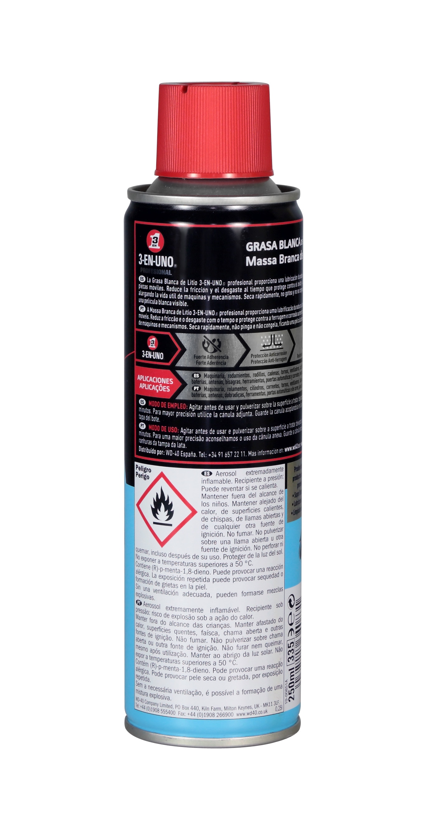 Grasa blanca de litio Spray 250 ml 2