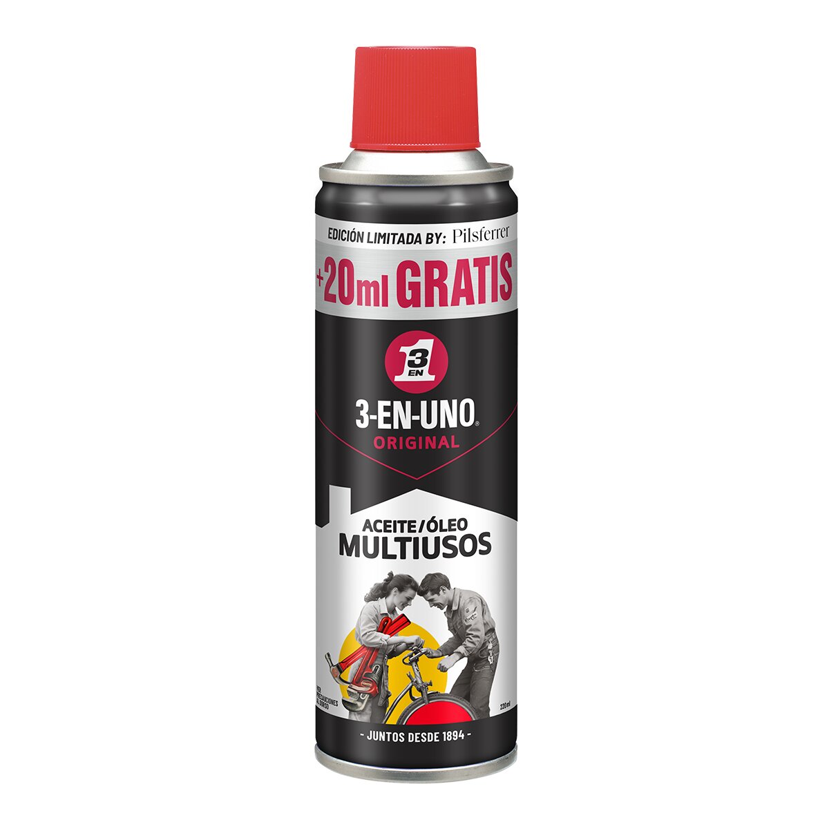 Imagen 0 de Lubricante Multiusos 3-EN-UNO Original Edición Especial by Pils Ferrer 200+20ml Gratis