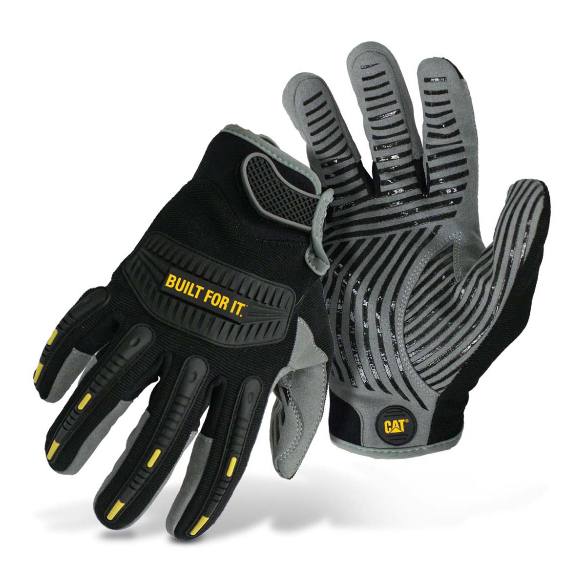 Caterpillar - Guantes Impacto Piel sintética y Silicona.