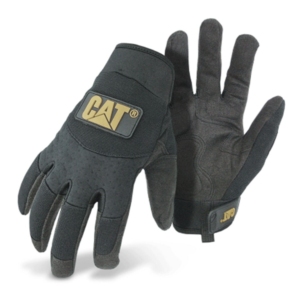 Caterpillar – Guantes Cuero Sintético con Palma Acolchada.