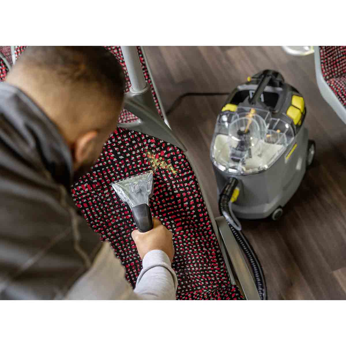 Lava-Aspiradora Eléctrica con Cable a Red 1200 W Puzzi 8/1 Gris / Amarillo-5