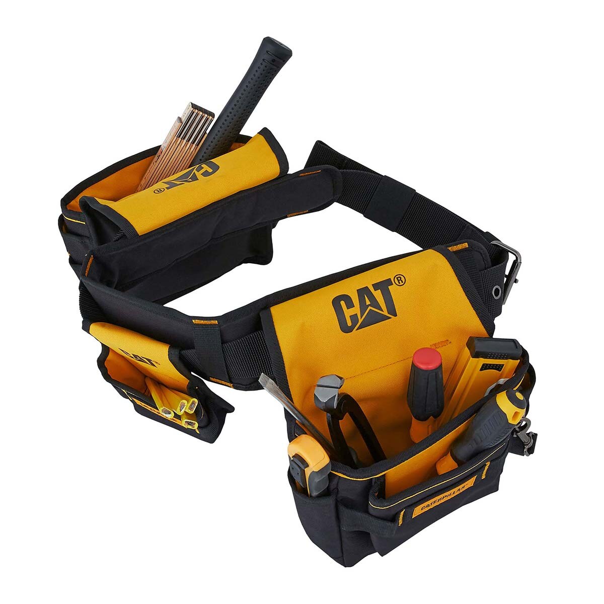Cinturón Porta Herramientas Profesional 15 Bolsillos GP-65052 Amarillo / Negro-3