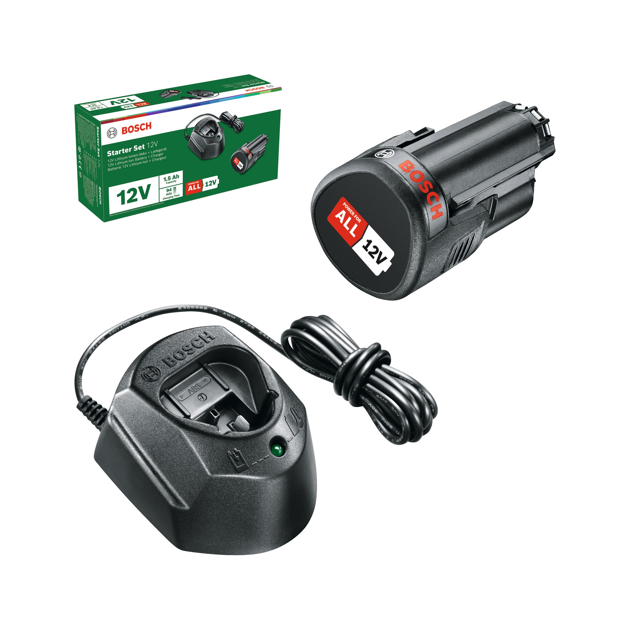 Set de Iniciación Batería + Cargador 12 V Power for All Negro-2