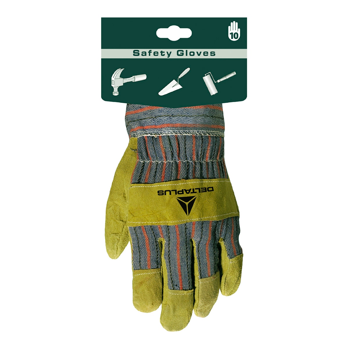 Luvas em Serragem Tipo Docker Verde / Cinzento-3