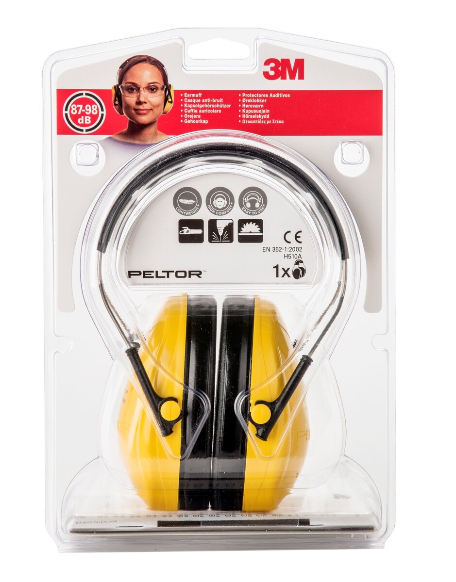 Cascos Auriculares Bajo Mantenimiento Amarillo-3