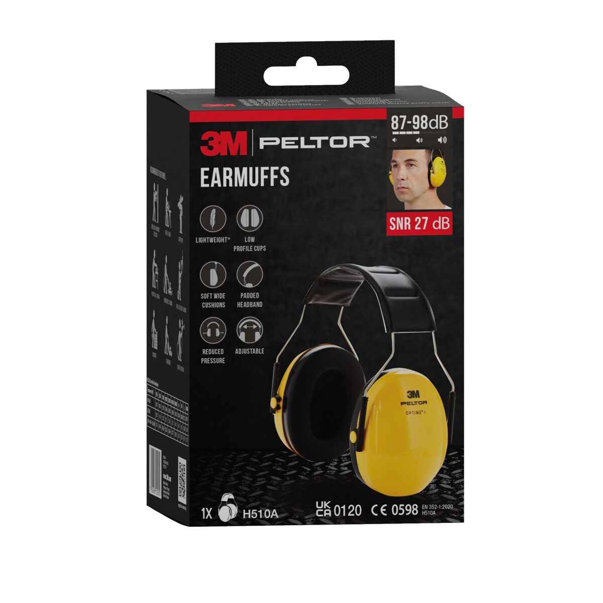 Cascos Auriculares Bajo Mantenimiento Amarillo-4