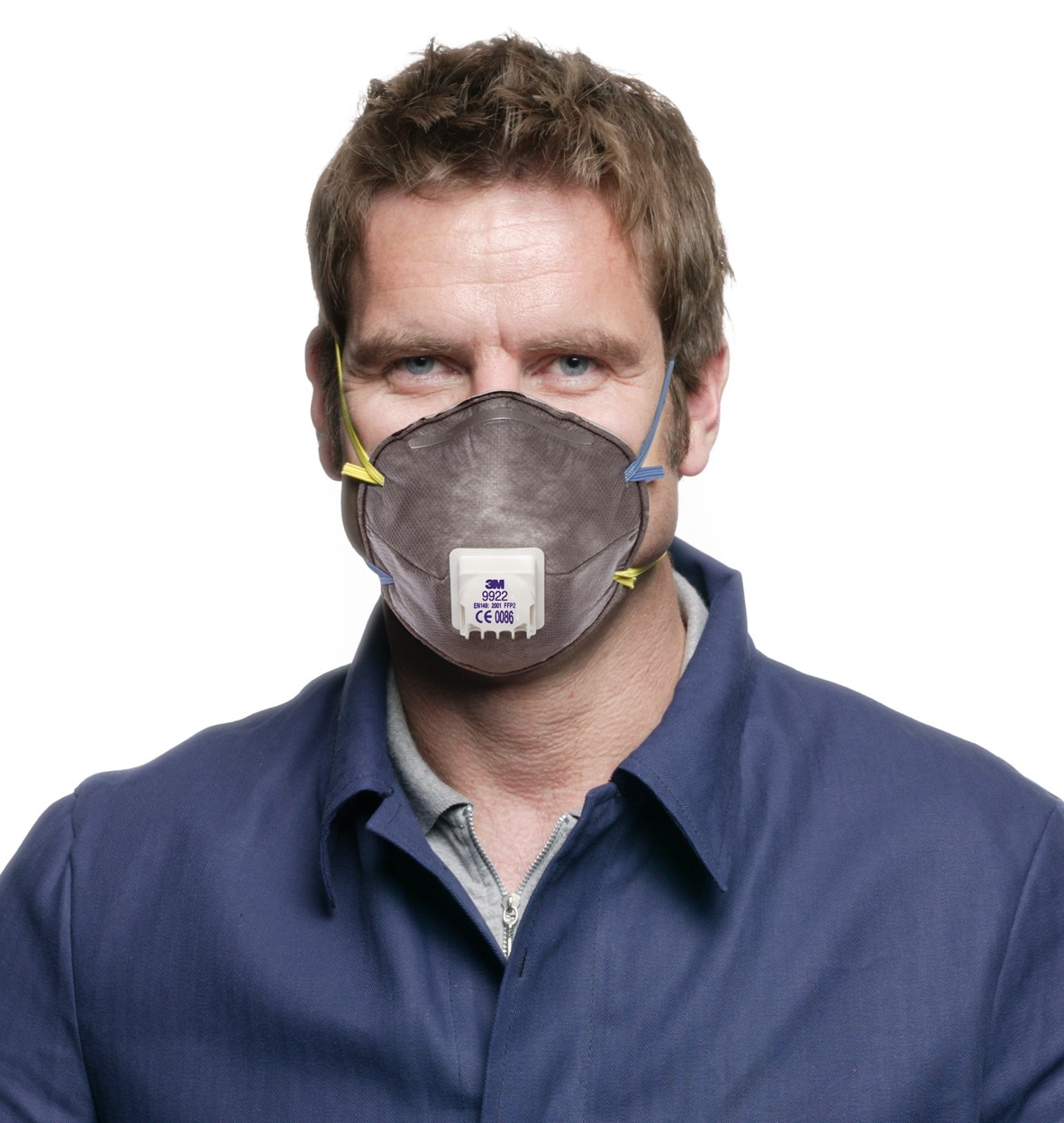 Mascarilla FFP2 con Válvula - 2 Uds Gris-4