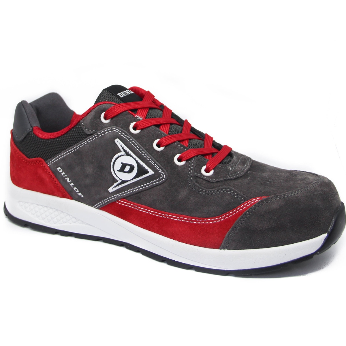 Sapato de Segurança Flying Luka S3 - Carvão Vermelho Cinzento / Vermelho-1