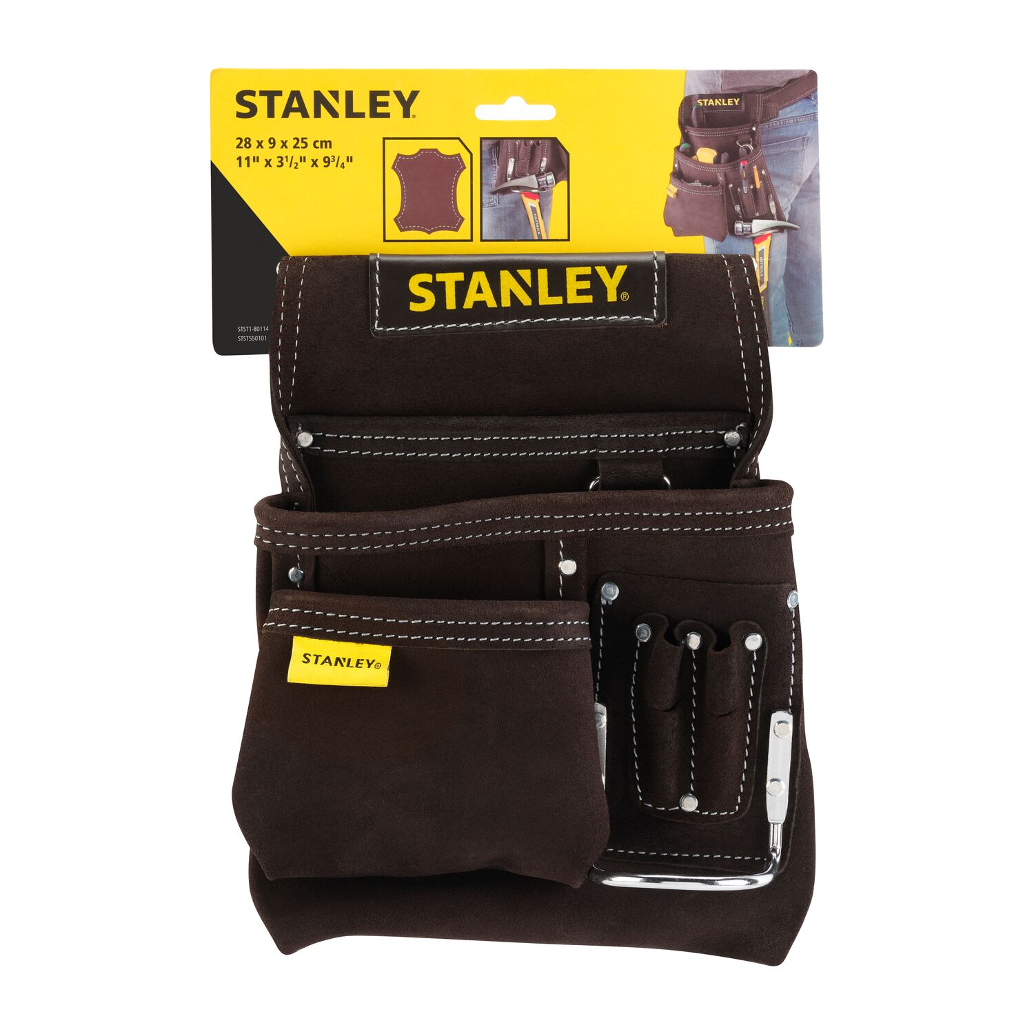 Stanley – Bolsa Cuero Clavos y Martillo.