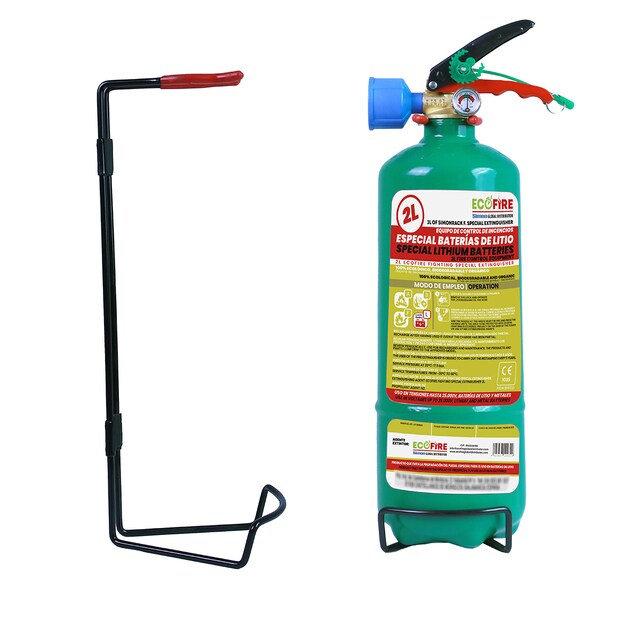 Imagen 0 de Extintor unit ecofire f. ext0002 verde 2l + soporte