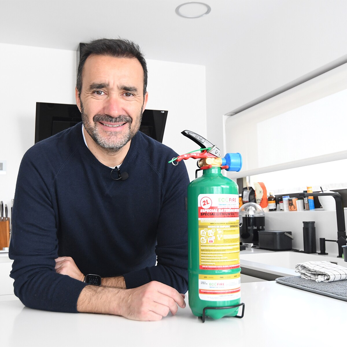 Extintor unit ecofire f. ext0002 verde 2l + soporte Verde-3