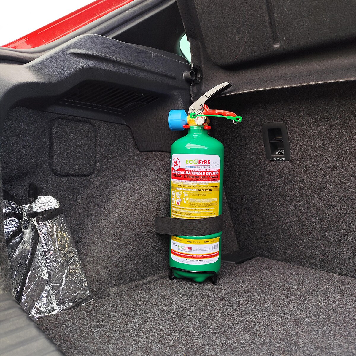 Extintor unit ecofire f. ext0002 verde 2l + soporte Verde-9