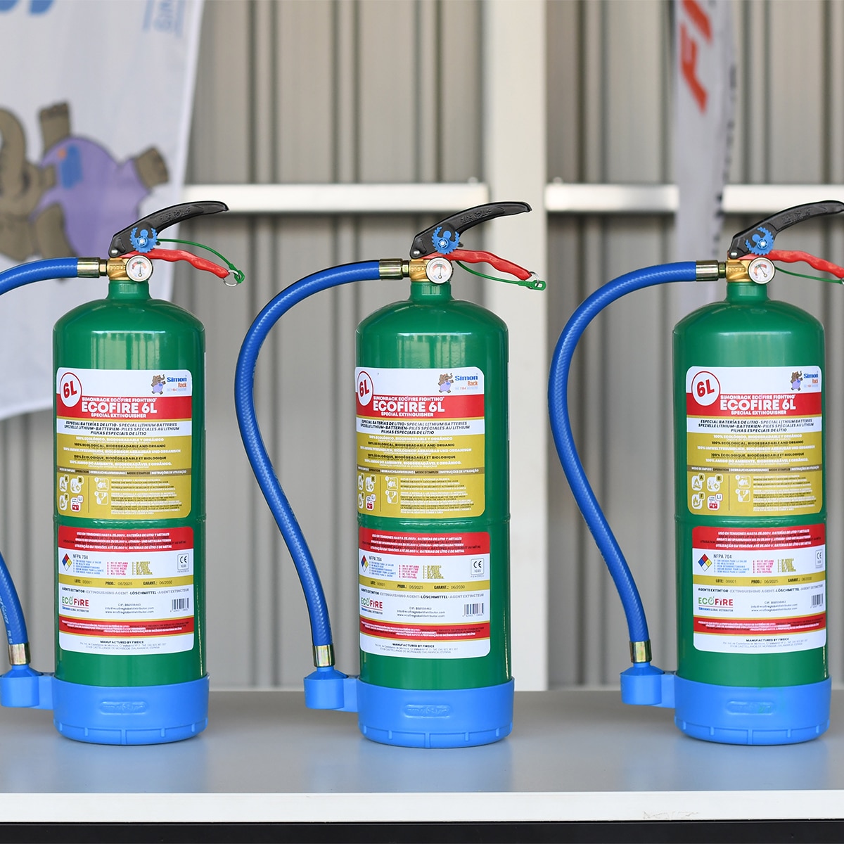 Equipo de protección contra incendios Ext006G Green 6L Verde-4