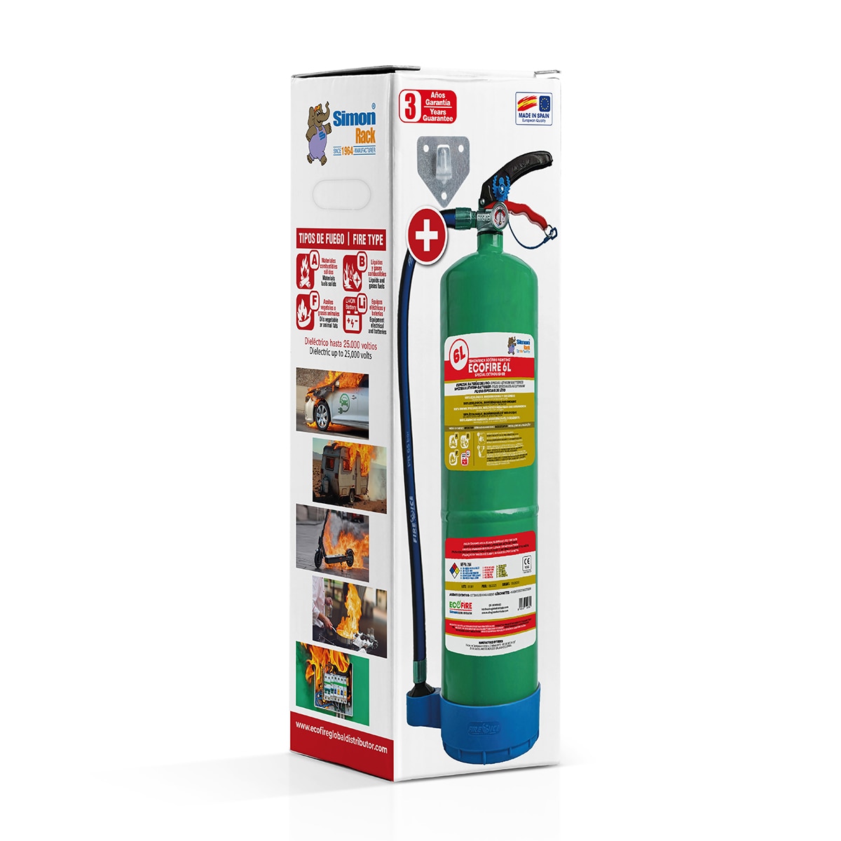 Equipo de protección contra incendios Ext006G Green 6L Verde-5