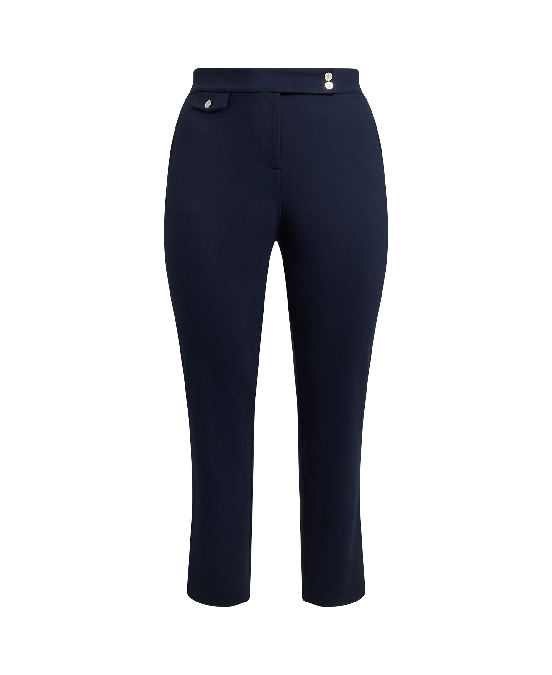Calças Skinny pelo Tornozelo Azul-5