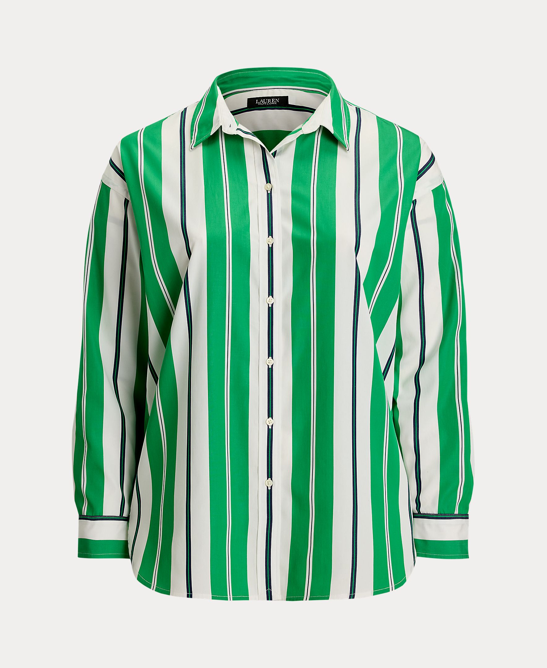 Camisa Tamanhos Grandes de Algodão Multicolor-4