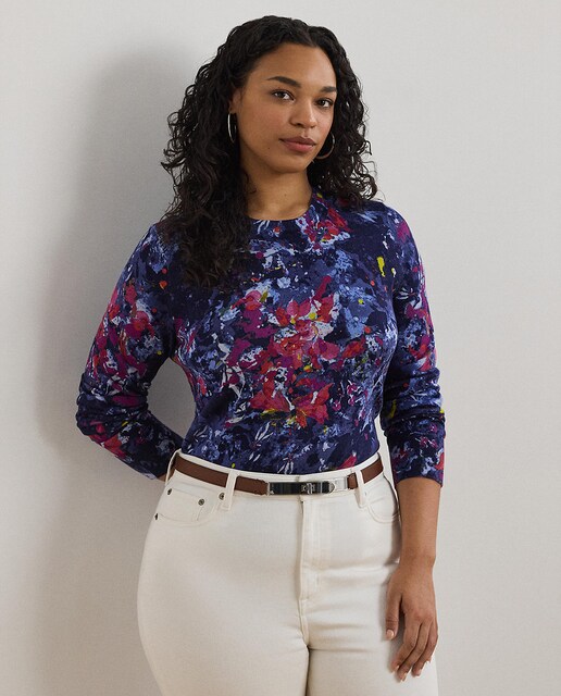 Imagem 0 de Camisola de malha de mulher com estampado