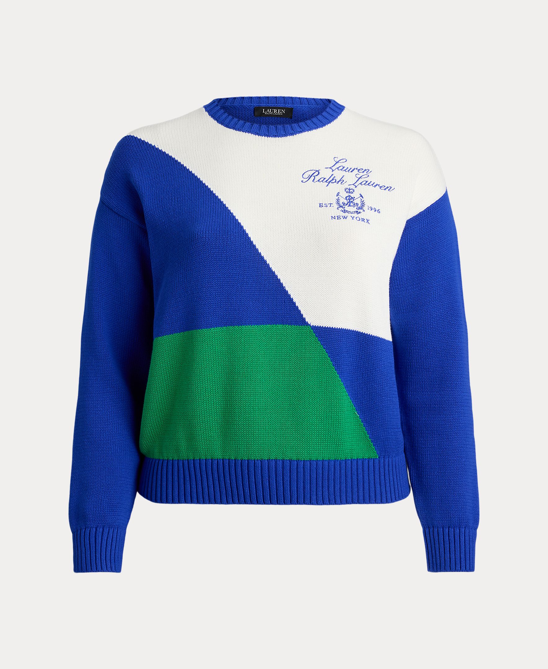 Camisola de Malha Tamanhos Grandes em Algodão Multicolor-4