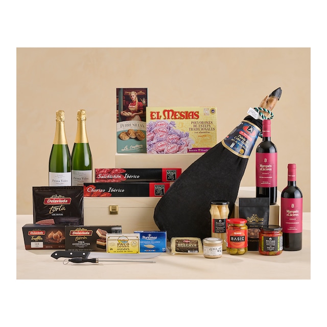 Imagen 0 de Caja jamonera 6 Selección Estrella con paleta de cebo 50% raza ibérica Mafresa