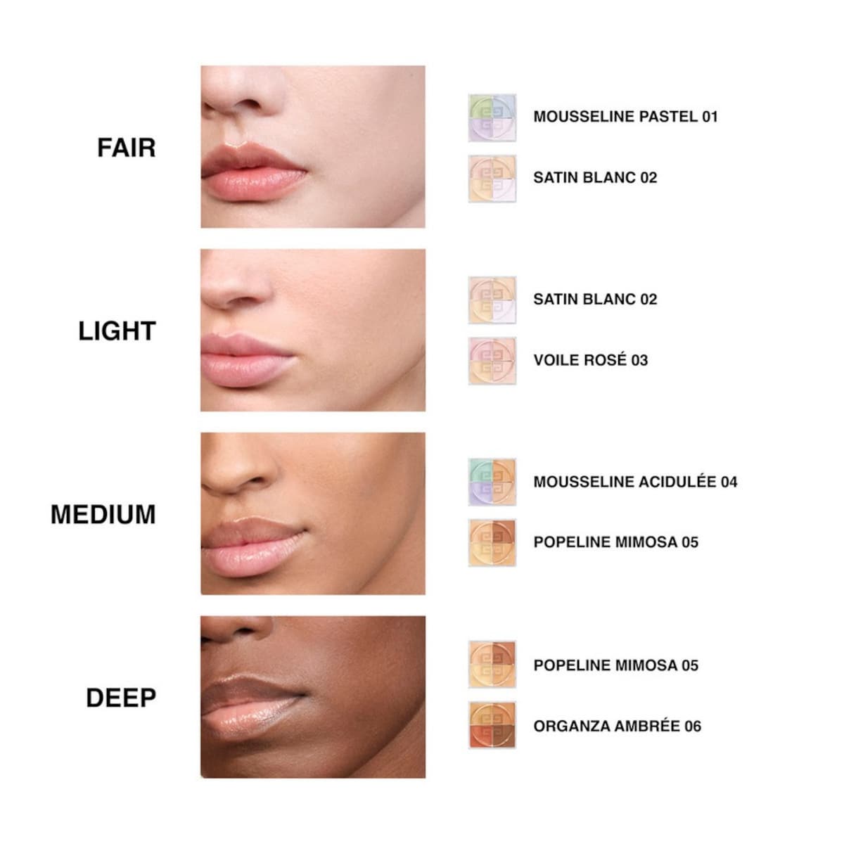 Prisme Libre Mini Pó Solto Satin Blanc-7