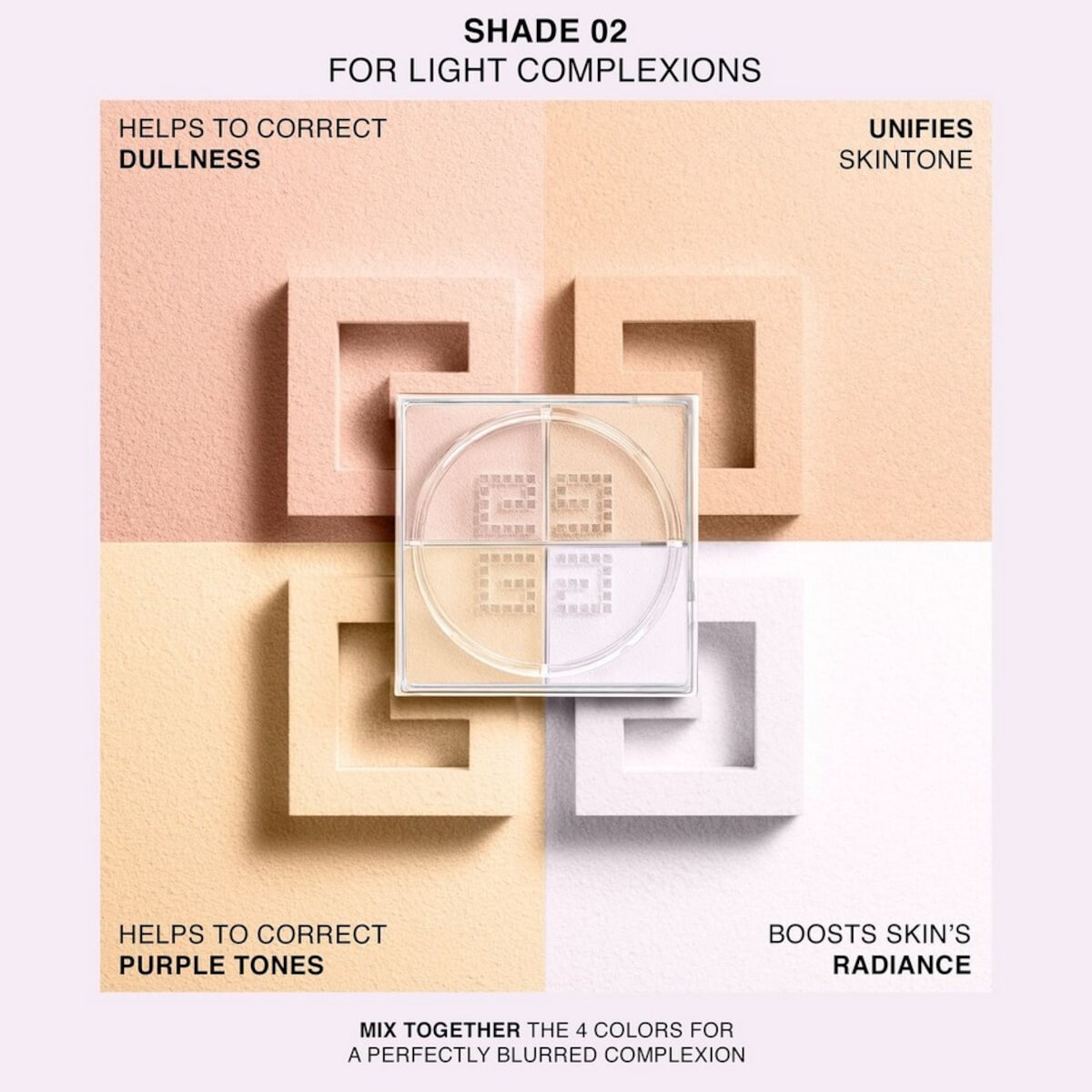 Prisme Libre Mini Pó Solto Satin Blanc-8