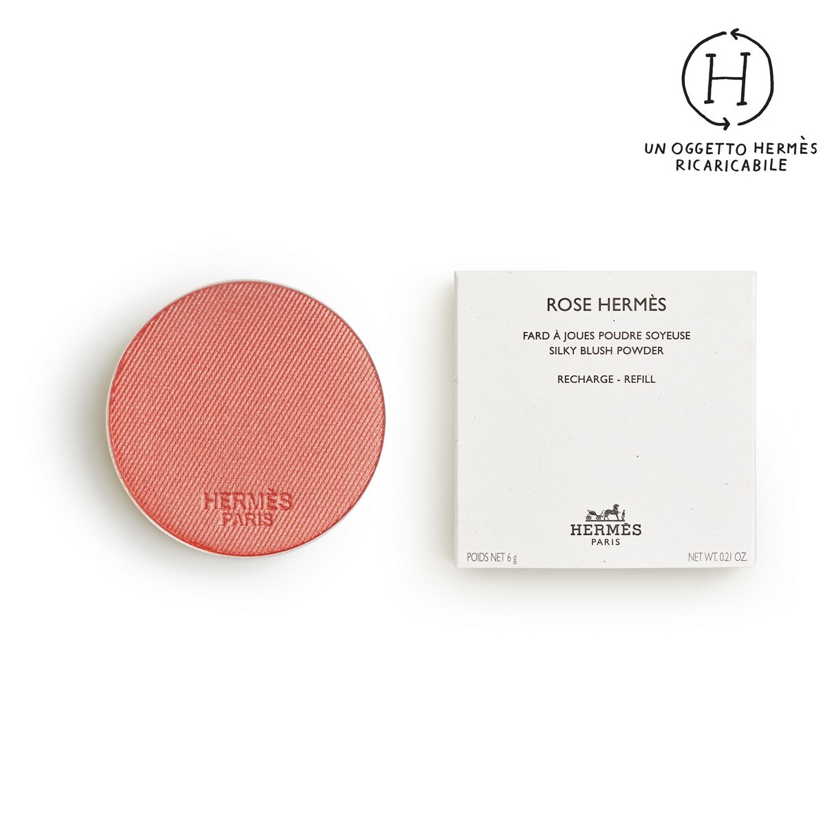 Recarga Blush em Pó Aveludado Rose Hermès - 6 g 58 - Rose Cuivré-3