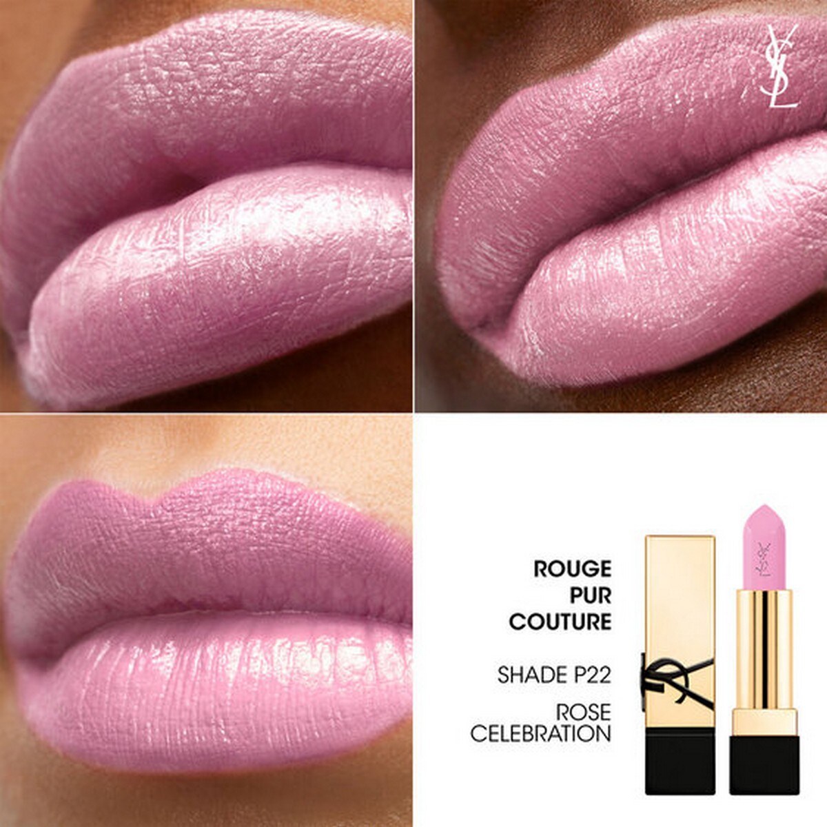 Batom Rouge Pur Couture Satin - 3,8 g P22 - Rose Celebration-3