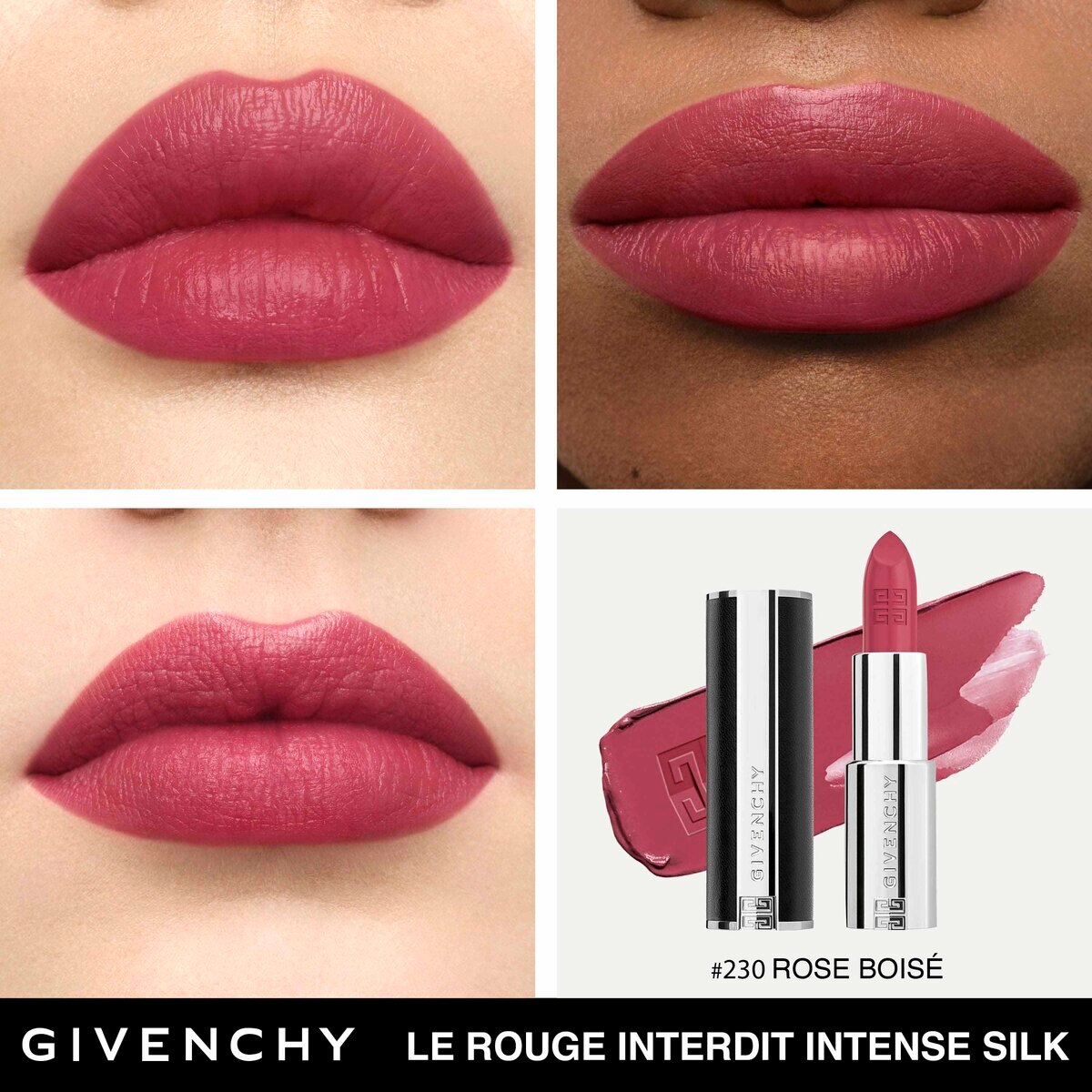 Baton Le Rouge Interdit Intense Silk - 3,4 g N230 - Rose Boisé-3