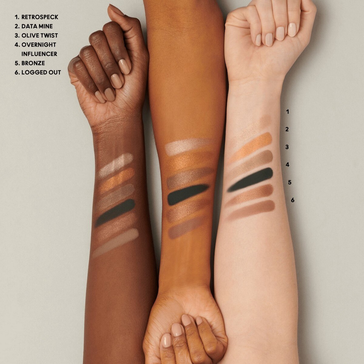 Paleta Eye Shadow Connect In Colour Bronze Influence-4