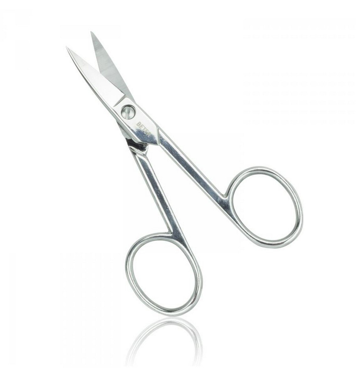 Tesoura Manicure de Unhas Curva Cromada - 1 un. 3