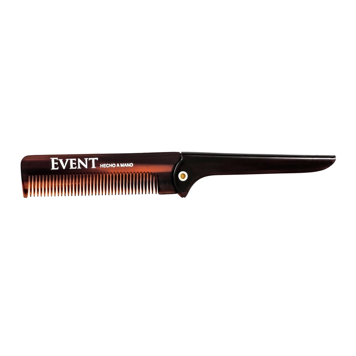 Pente de Barba e  Bigote com Caixa Dobrável 9 cm - 1un. 1
