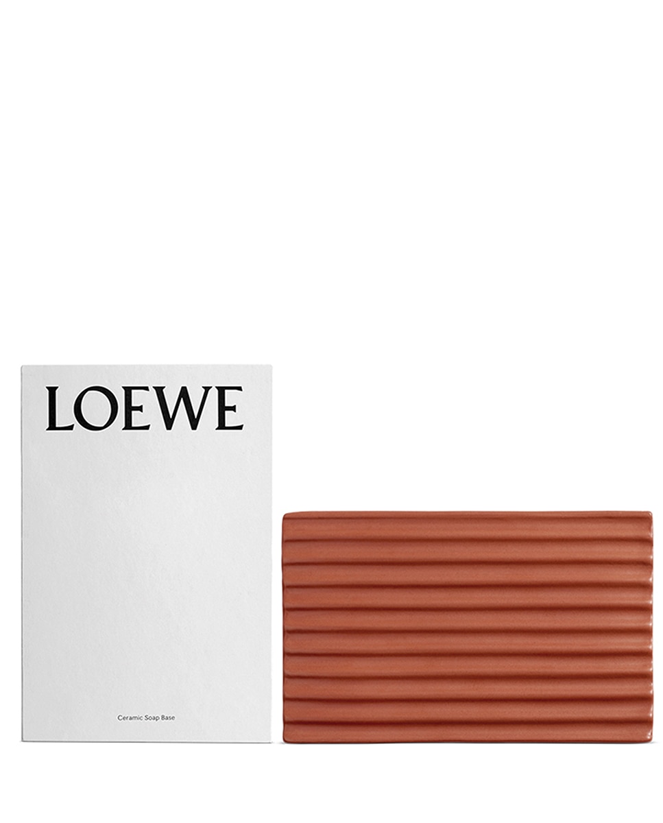 Base de Sabão em Cerâmica Marrón-3