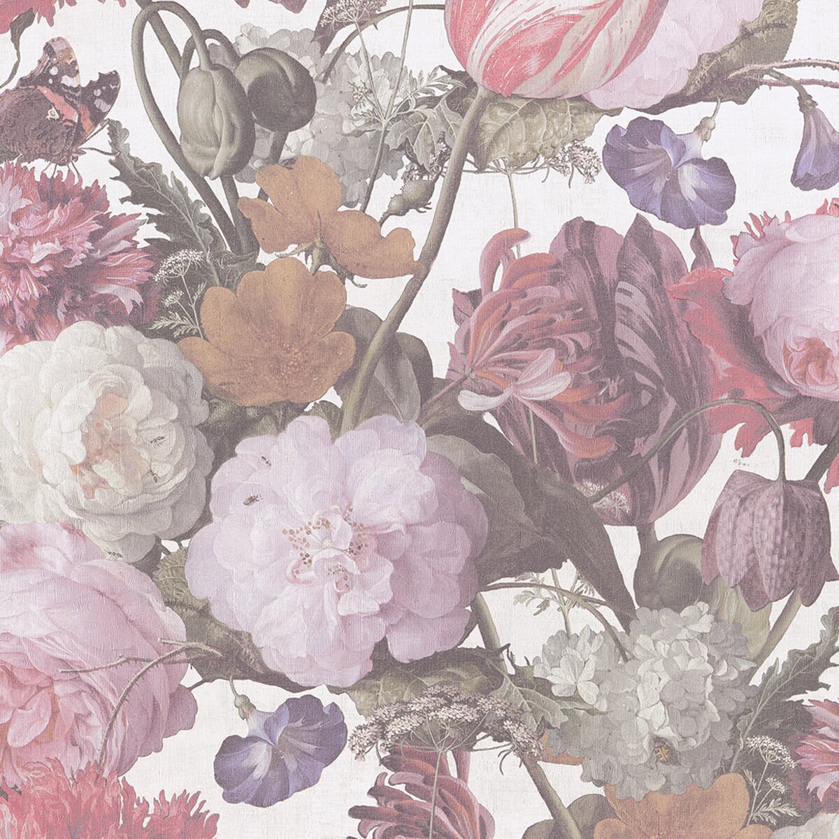 Papel de parede floral TNT Masterpiece 5 Branco-1