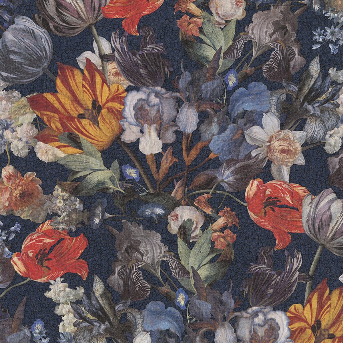 Papel pintado floral TNT Masterpiece 2 Coordonne - Negro 0,53 x 10 m Negro-1