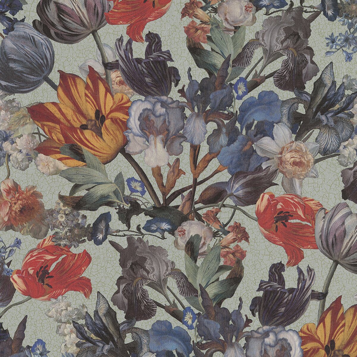 Papel de parede floral TNT Masterpiece 2 Verde-1