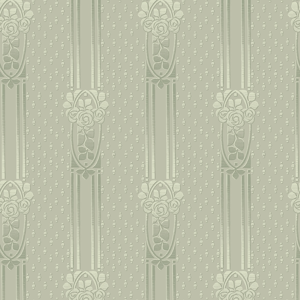 Papel de parede às riscas Ellen Coordoneé Verde-1
